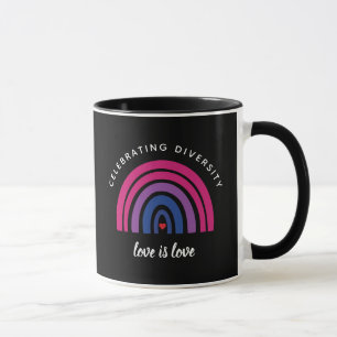 Mug Fierté Bisexuelle Célébrer la diversité L'amour es