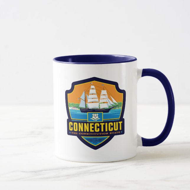 Mug Fierté de l'État | Connecticut (Droite)
