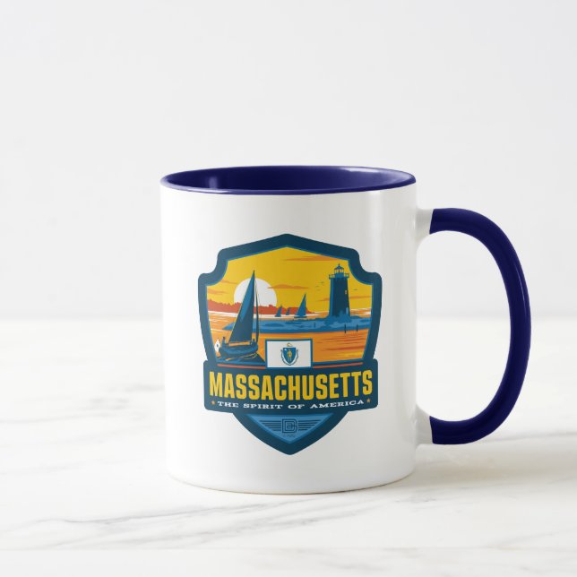 Mug Fierté de l'État | Massachusetts (Droite)