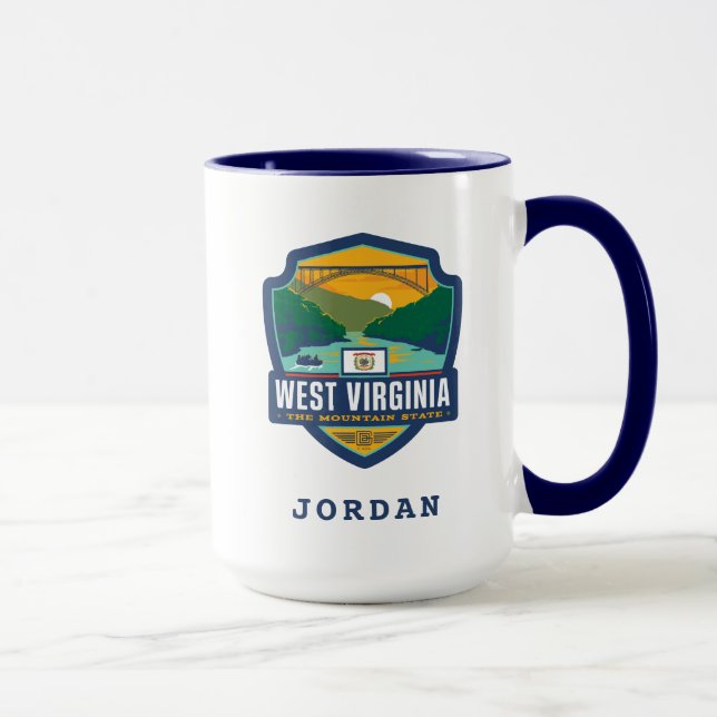 Mug Fierté de l'État | Virginie occidentale (Droite)
