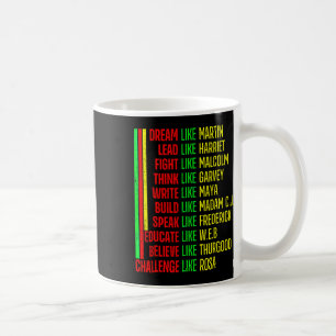 Mug Fierté de l'histoire des Noirs Martin Afro Noir Af