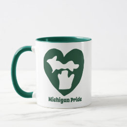 Mug Fierté du Michigan cœur