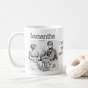 Mug Fierté et préjugés Jane Austen Funny Nom du devis