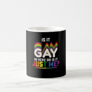 Mug Fierté LGBT Est-ce gay ici ou est-ce juste moi