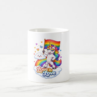 Mug Fierté, Queer, Licorne