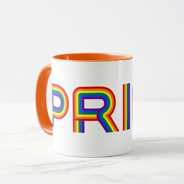 Mug Fierté| Rainbow Letters (Devant gauche)
