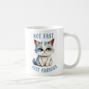 Mug Fiery Feline Spirit - Sassy Angry Cat Design