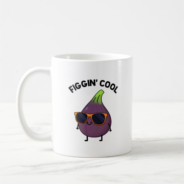Mug Figgin Cool Funny Fig Aliment Pun (Gauche)