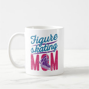 Mug Figure Patinage Maman Patinage sur glace Mère Mama