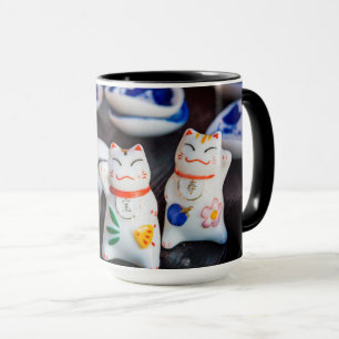 Mug figurines de chats à Beckoning
