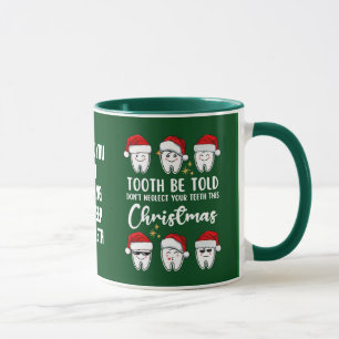 Mug FIL À DENT DE NOËL Dentaire Philosophie Personnali