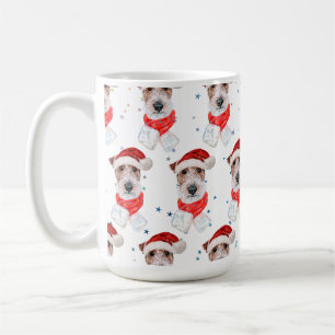 Mug Fil Fox Terrier Chien race Étoiles de Noël