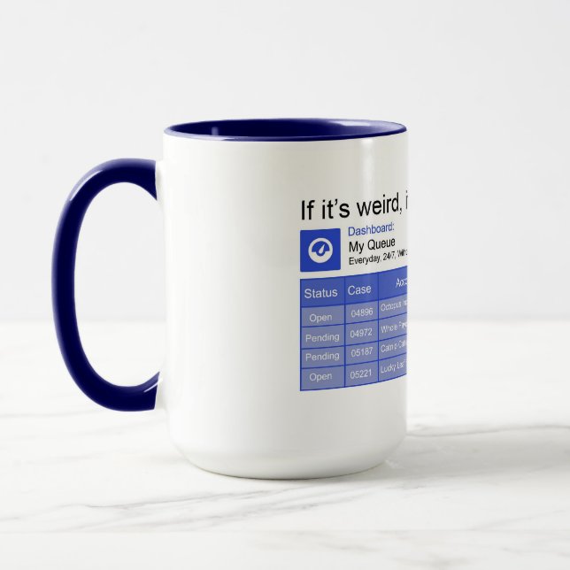 Mug File d'attente bizarre (Gauche)