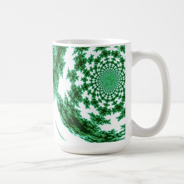 Mug Filet de rotation verte (Droite)