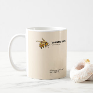 Mug Filiale moderne de l'abeille et du peigne de miel