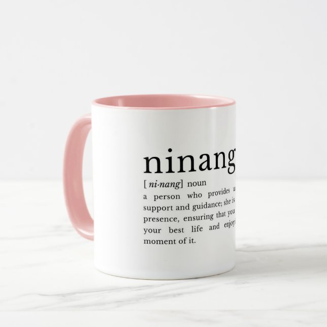 Mug Filipino Ninang Definition Mug, Godmother Gift (Devant gauche)