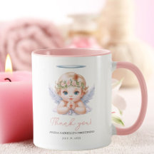 Fille Angel Baptême Christening Merci Favoriser