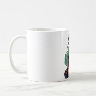 Mug fille anime avec cheveux verts