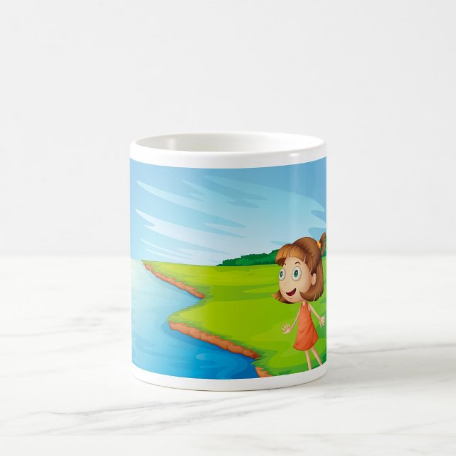 Mug Fille Au Bord De La Rivière (Créateur téléchargé)