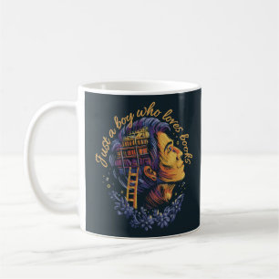 MUG FILLE AVEC LIVRES HOBBY JUSTE UNE FILLE QUI AIME L