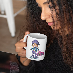 Mug Fille Avec Stéréo