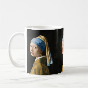 Mug Fille avec une perle à oreille par Johannes Vermee