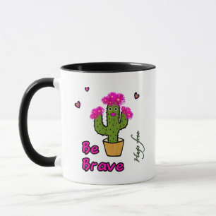 Mug fille cactus mignonne
