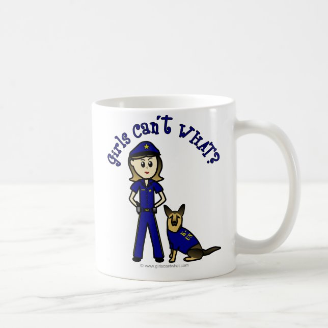Mug Fille de la police K9 (Droite)