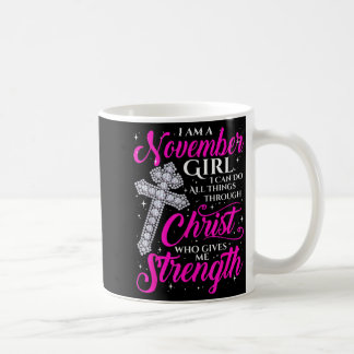 Mug Fille de novembre Citation drôle disant chrétienne