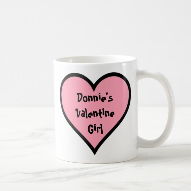 Mug Fille de Valentine de Donnie (Droite)