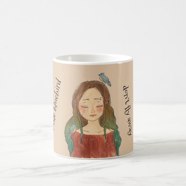 Mug Fille des Merles Bleus N'envole Pas (Centre)