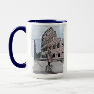 Mug Fille devant le Colisée.
