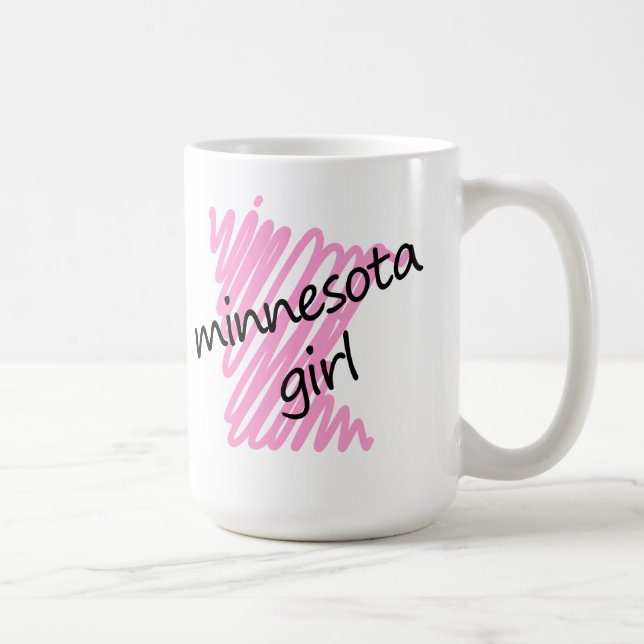 Mug Fille du Minnesota avec la carte griffonnée du (Droite)