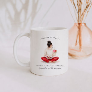 Mug Fille du mois de février Monogramme