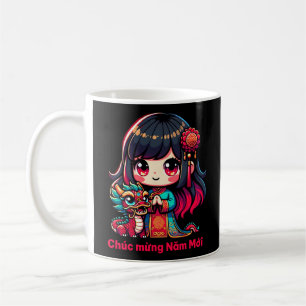 Mug Fille du Nouvel An vietnamien & Dragon Rouge