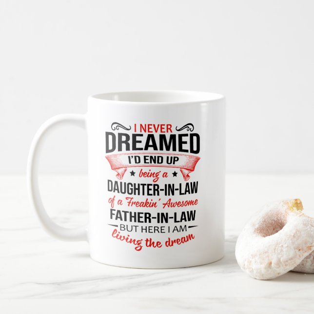 Mug Fille en droit d'un freakin magnifique père en dro (Avec donut)