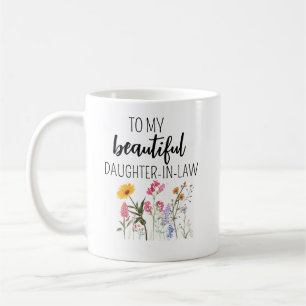 Mug Fille en droit Mug, Don de belle-fille, Don de