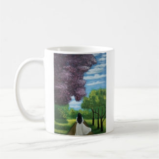 Mug Fille en robe blanche