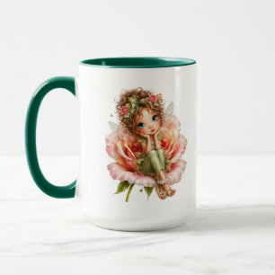Mug Fille Fée Fleur Fantaisiste Art de Cottagecore