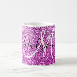 Mug Fille & Glam Purple Parties scintillant Étincelles