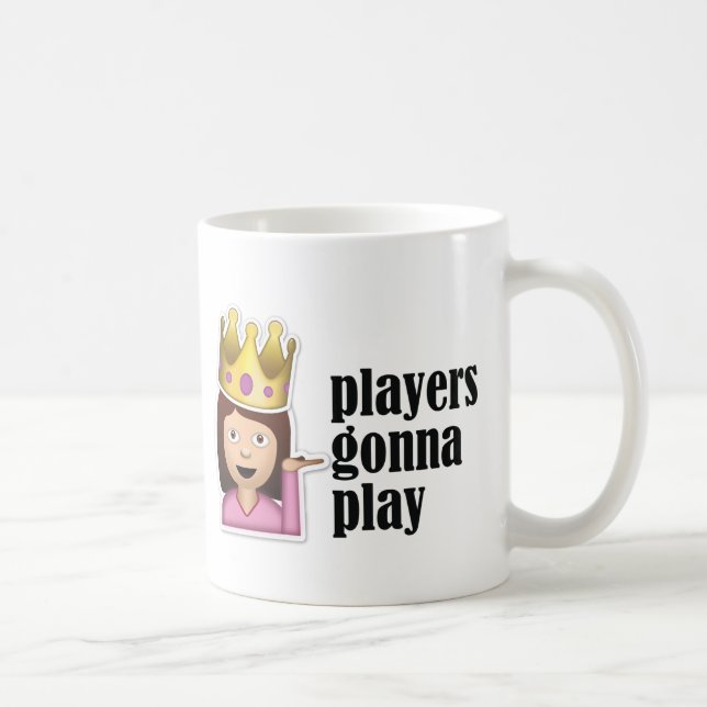 Mug Fille impertinente Emoji - joueurs allant jouer (Droite)