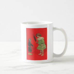 Mug Fille jouant avec une poupée Krampus