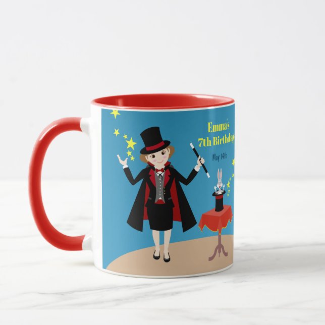 Mug Fille magicien Spectacle Anniversaire (Gauche)