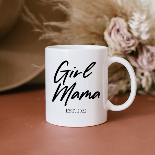 Mug Fille Mama Custom Est Année Mini Maman Maman Maman (Créateur téléchargé)