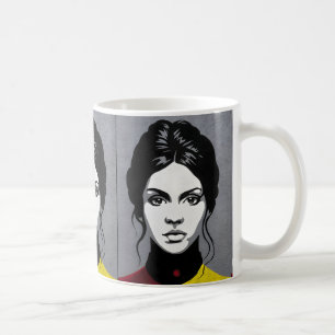 Mug Fille mûre, cadre double couleur