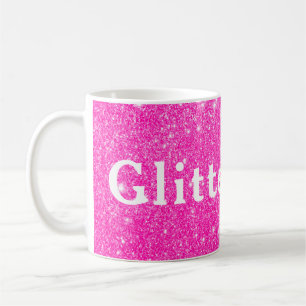 Mug Fille Pailletée Rose Chaud Montre Ton Glamour Étin