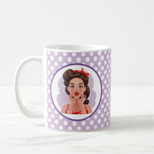 Mug Fille Rétro Mignonne