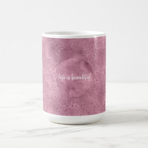 Mug Fille rose brillant Parties scintillant Étincelle