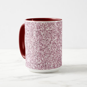 Mug Fille rose brillante Parties scintillant
