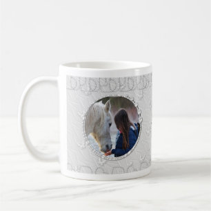 Mug Fille Slilver Faux Sparkly Deux Accent Coeur Photo